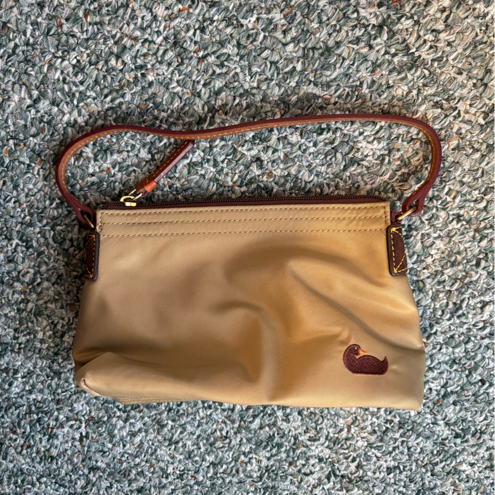 Dooney and Bourke Tan canvas mini bag